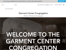 Tablet Screenshot of garmentcentercongregation.org